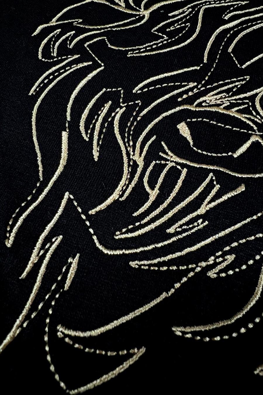 Tees & Tanks | Black Vintage Bull Head Graphic Pattern T Shirt - Women